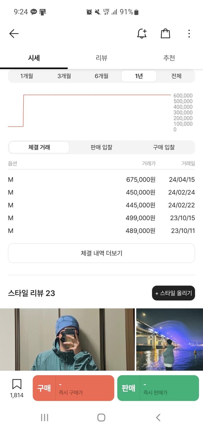 스투시 웨이브 쉘 자켓 아틀란틱 M사이즈 상품이미지4
