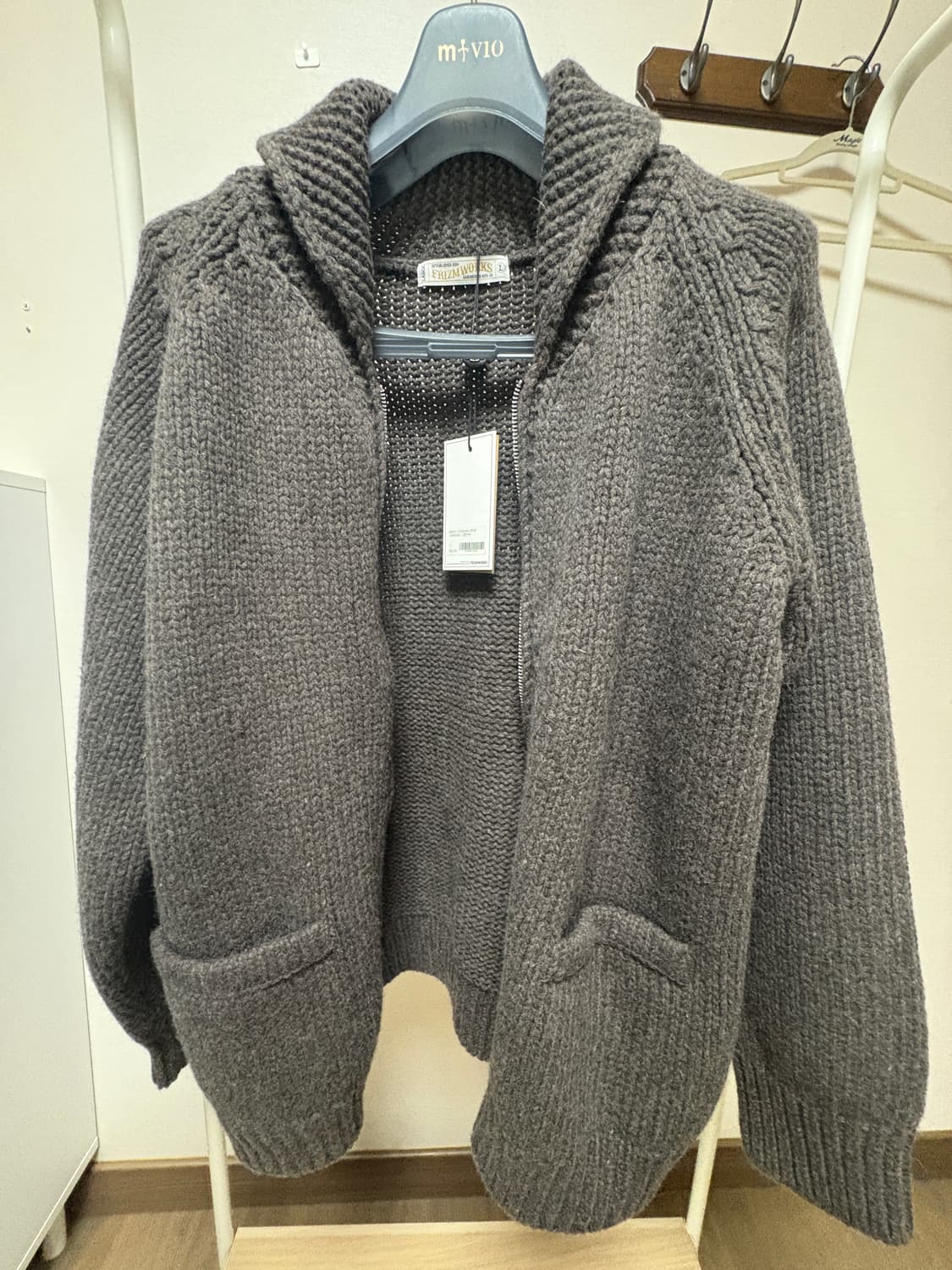 프리즘웍스 니트집업 상품이미지4