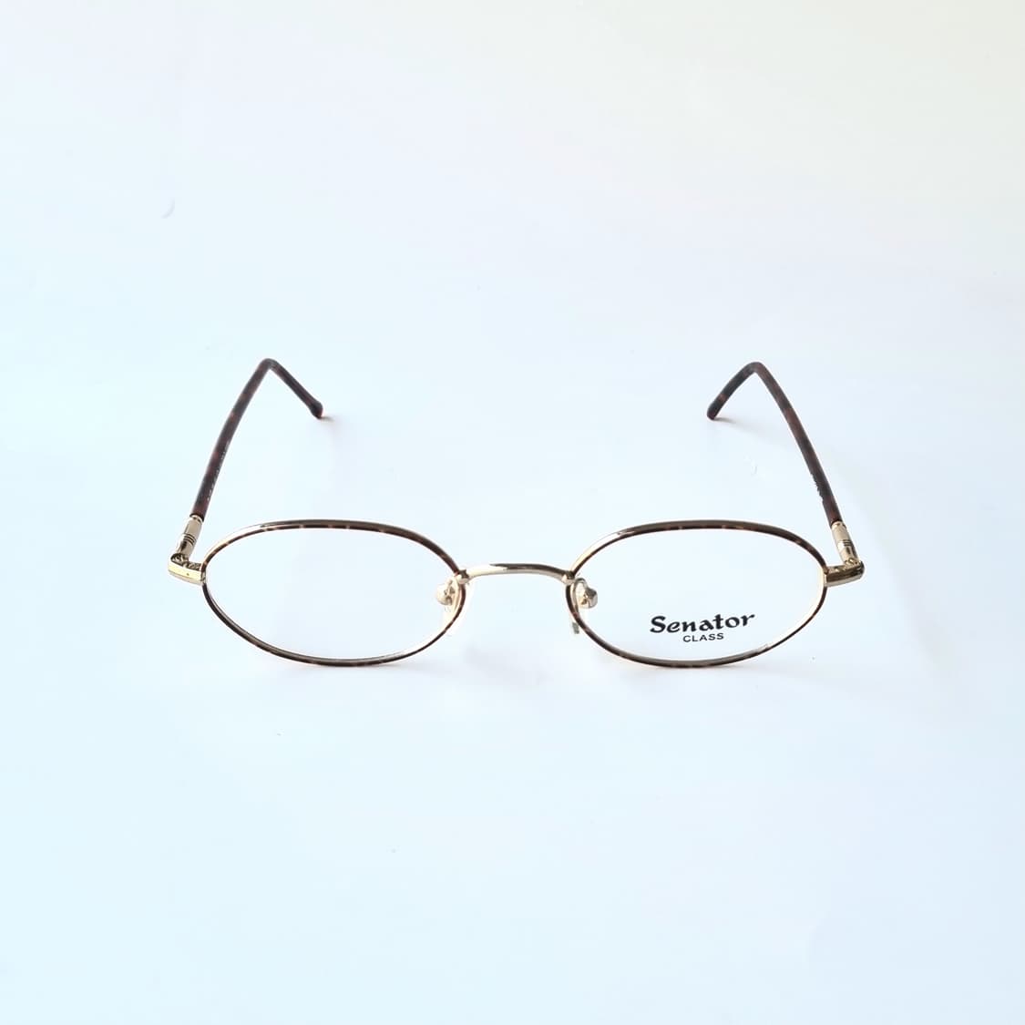 데드스탁 빈티지 오벌 메탈 안경테 - Gold/Demi 710 상품이미지2