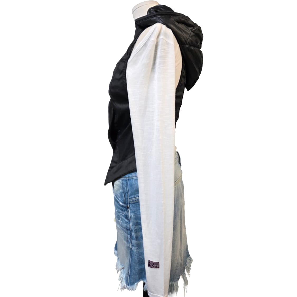 G-Star RAW 블랙 후드 조끼(S)스판 상품이미지2