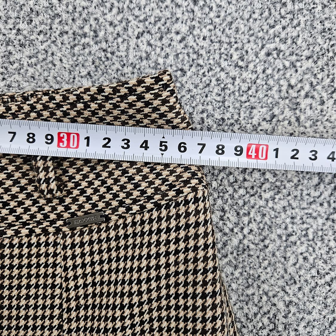 [67-91] 헤지스 하운드 체크  A라인 미니 스커트1104JM3 상품이미지8