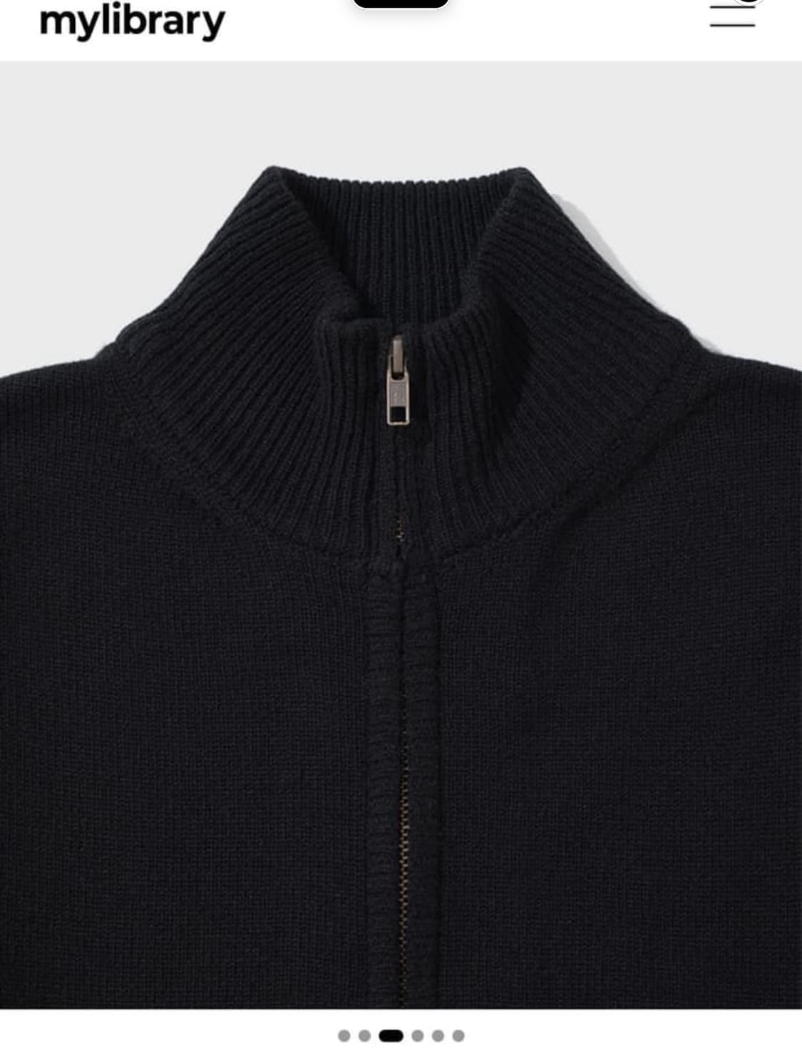 124 Cover Knit Jacket - Black [L] 상품이미지2