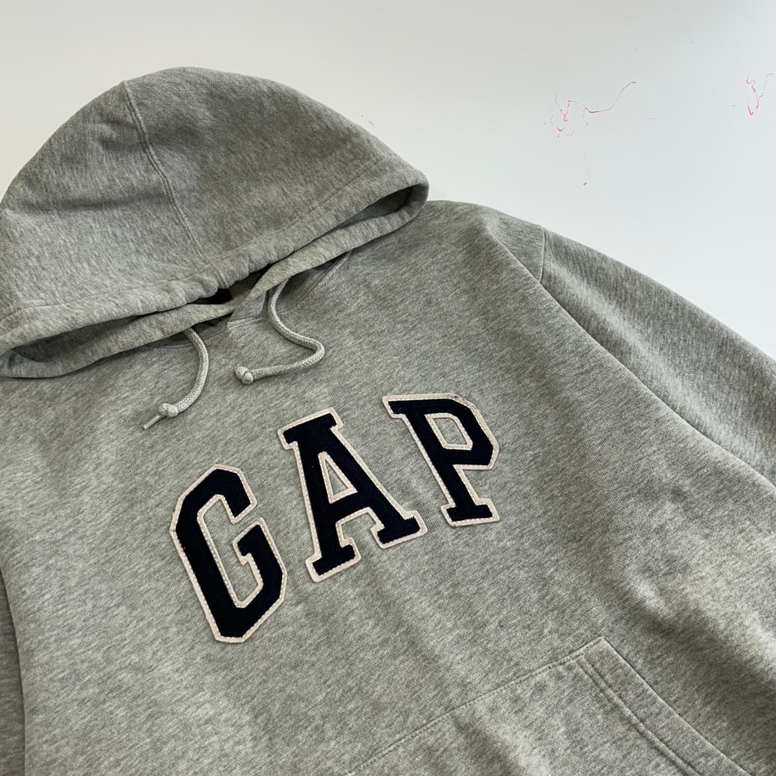 GAP 갭 네이비로고 그레이 후드티  상품이미지4