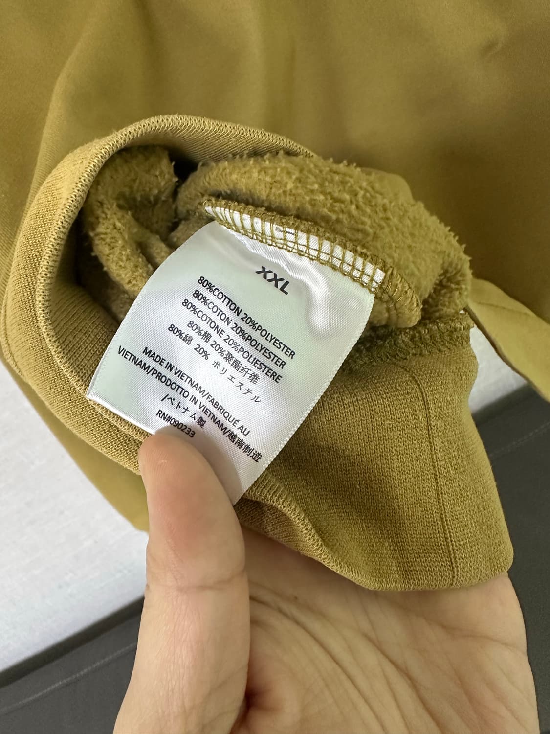 피어오브갓 에센셜 후드 머스타드 2xl 상품이미지4