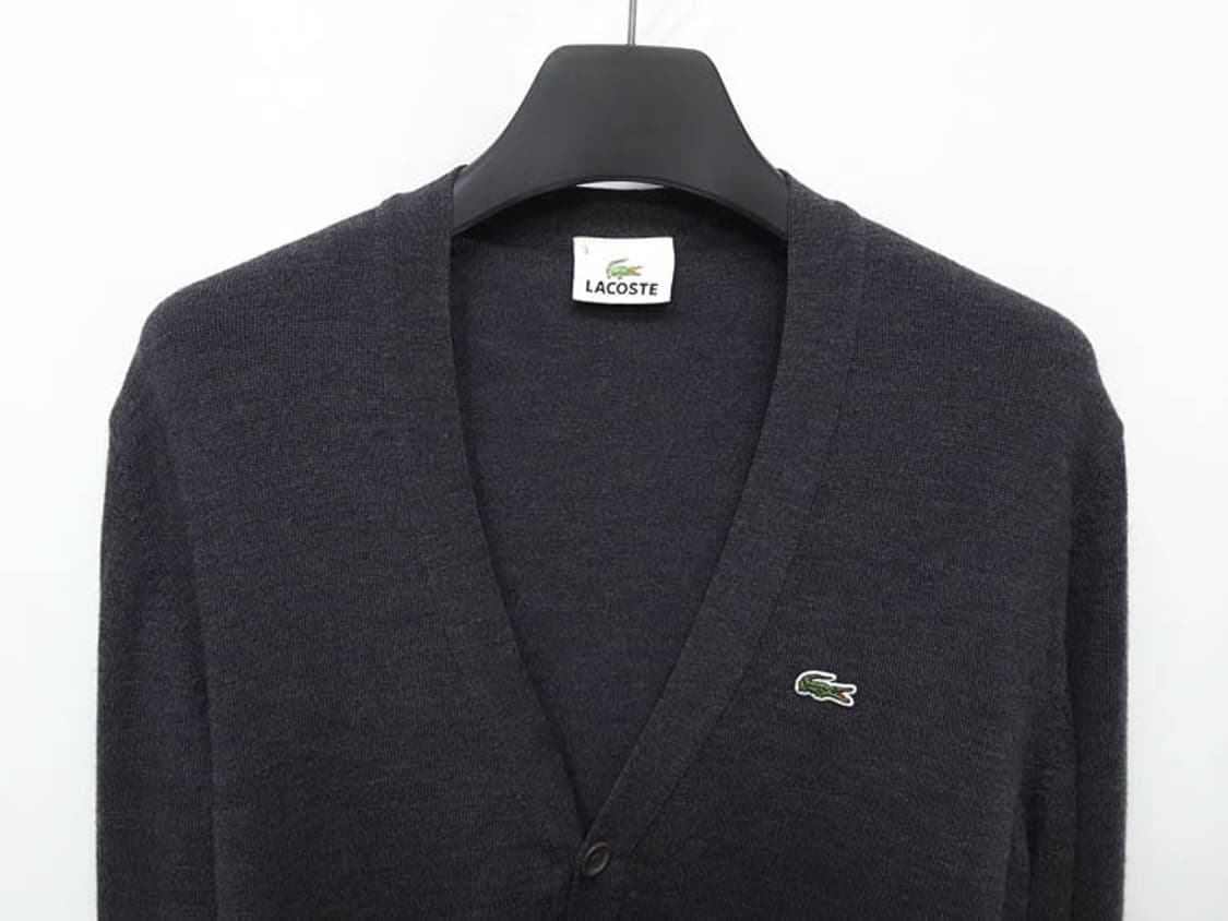라코스테 모100 가디건 다크그레이 공용 상품이미지2