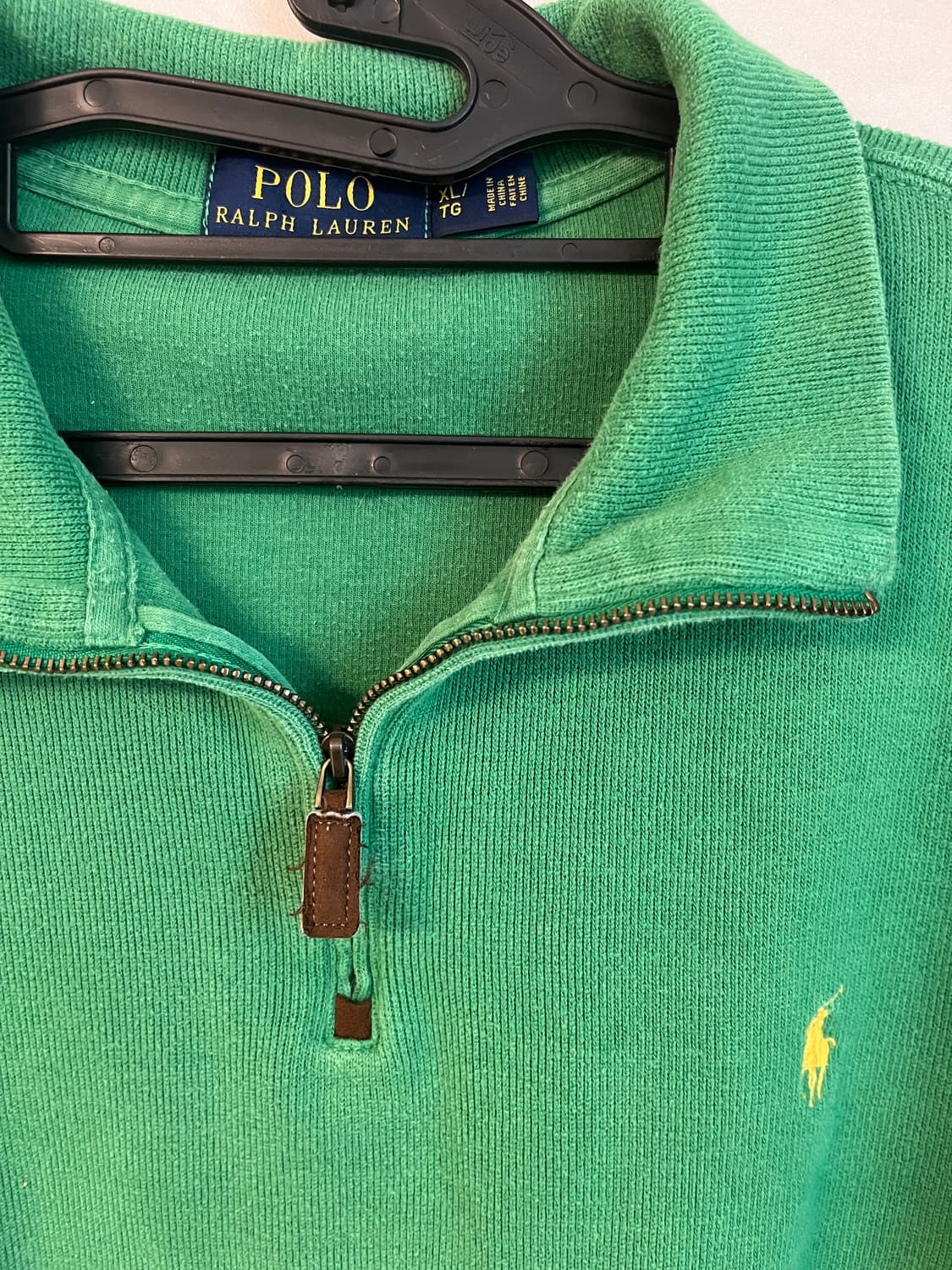 폴로 하프집업 니트 그린 [XL] 상품이미지4