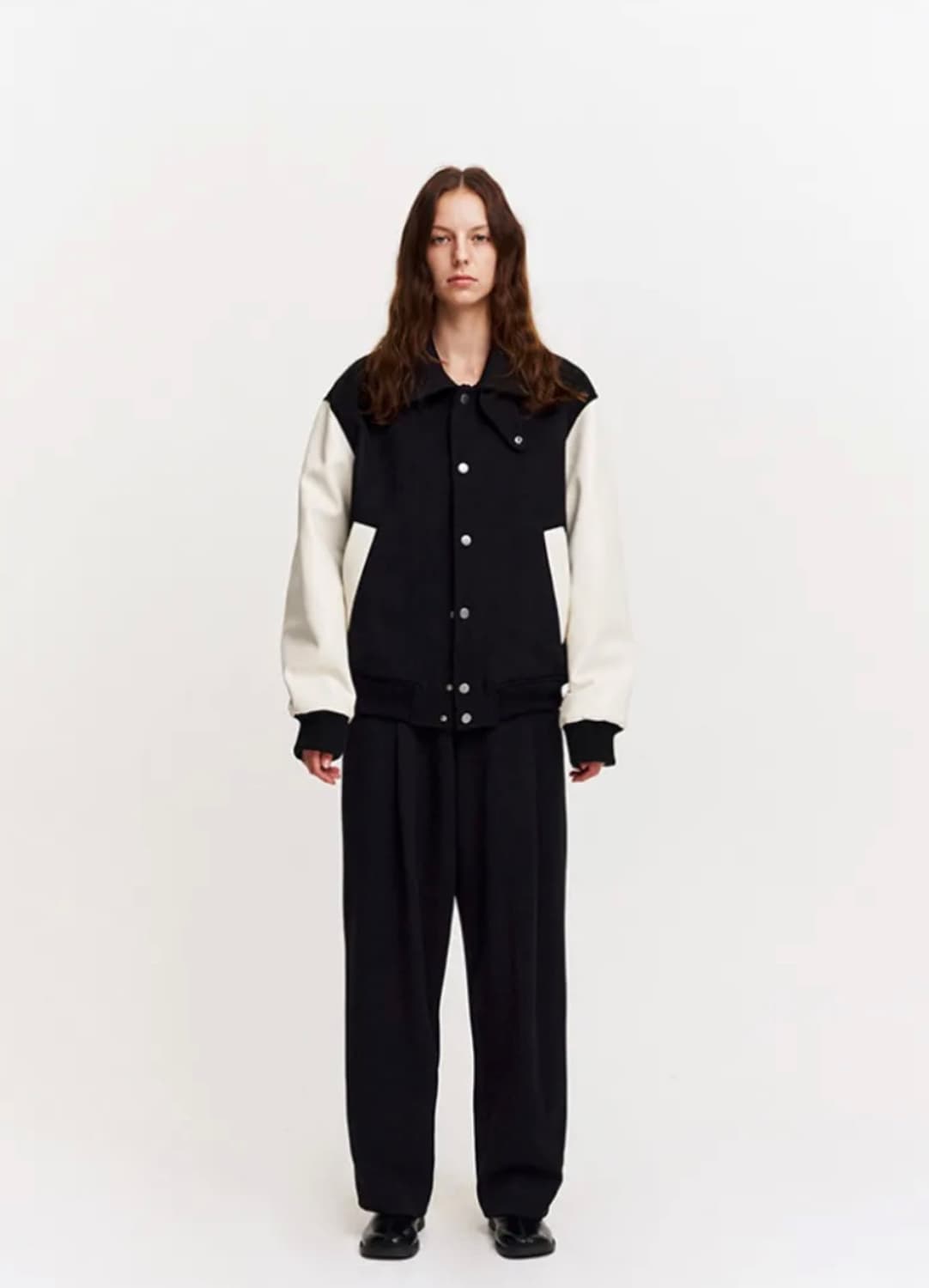 MMGL VARSITY JACKET (BLACK) 상품이미지3