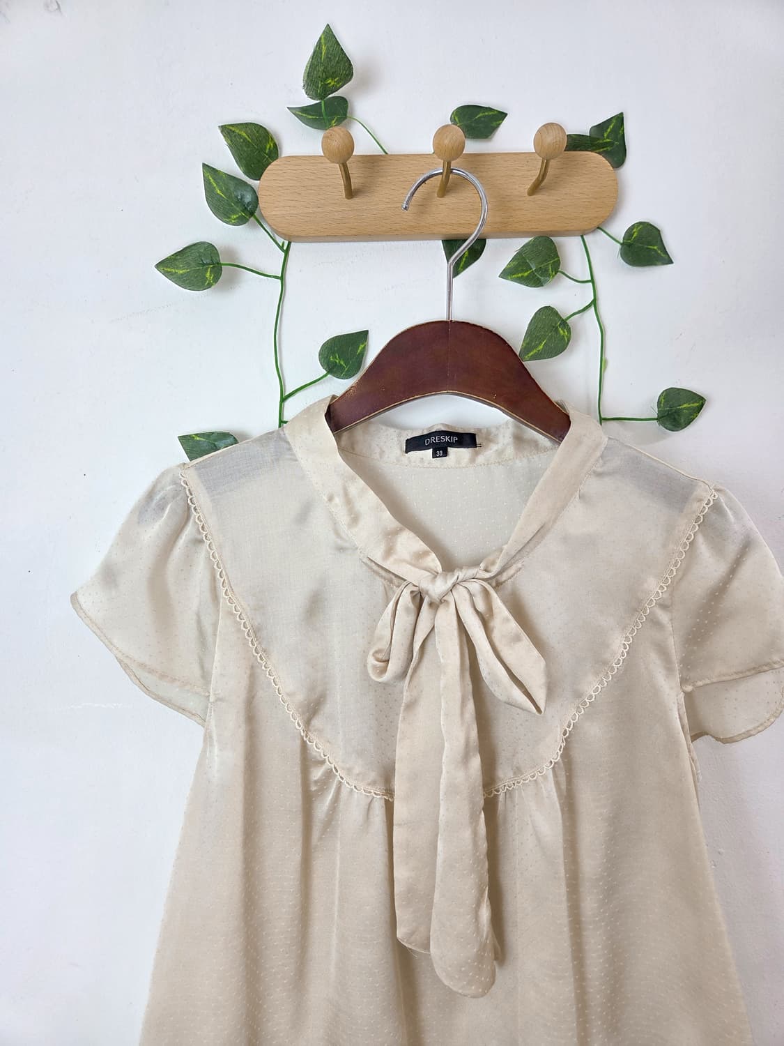 리본 홍콩 블라우스 상품이미지2