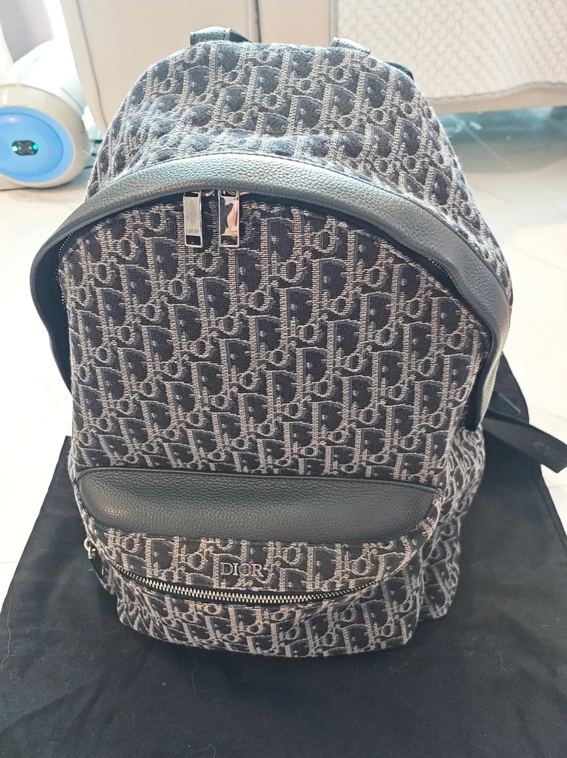 디올 오블리크 라이더 백팩 자카드 블루 상품이미지1