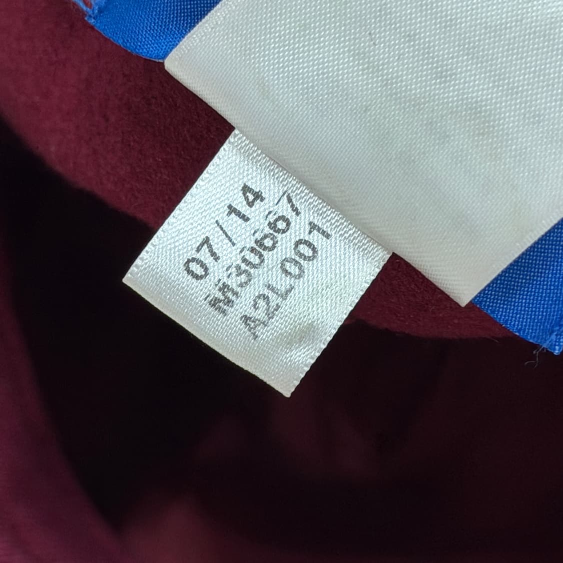 아디다스 빈티지 스펠로고 플리스 기모 스냅백 모자 버건디 레드 M 상품이미지5