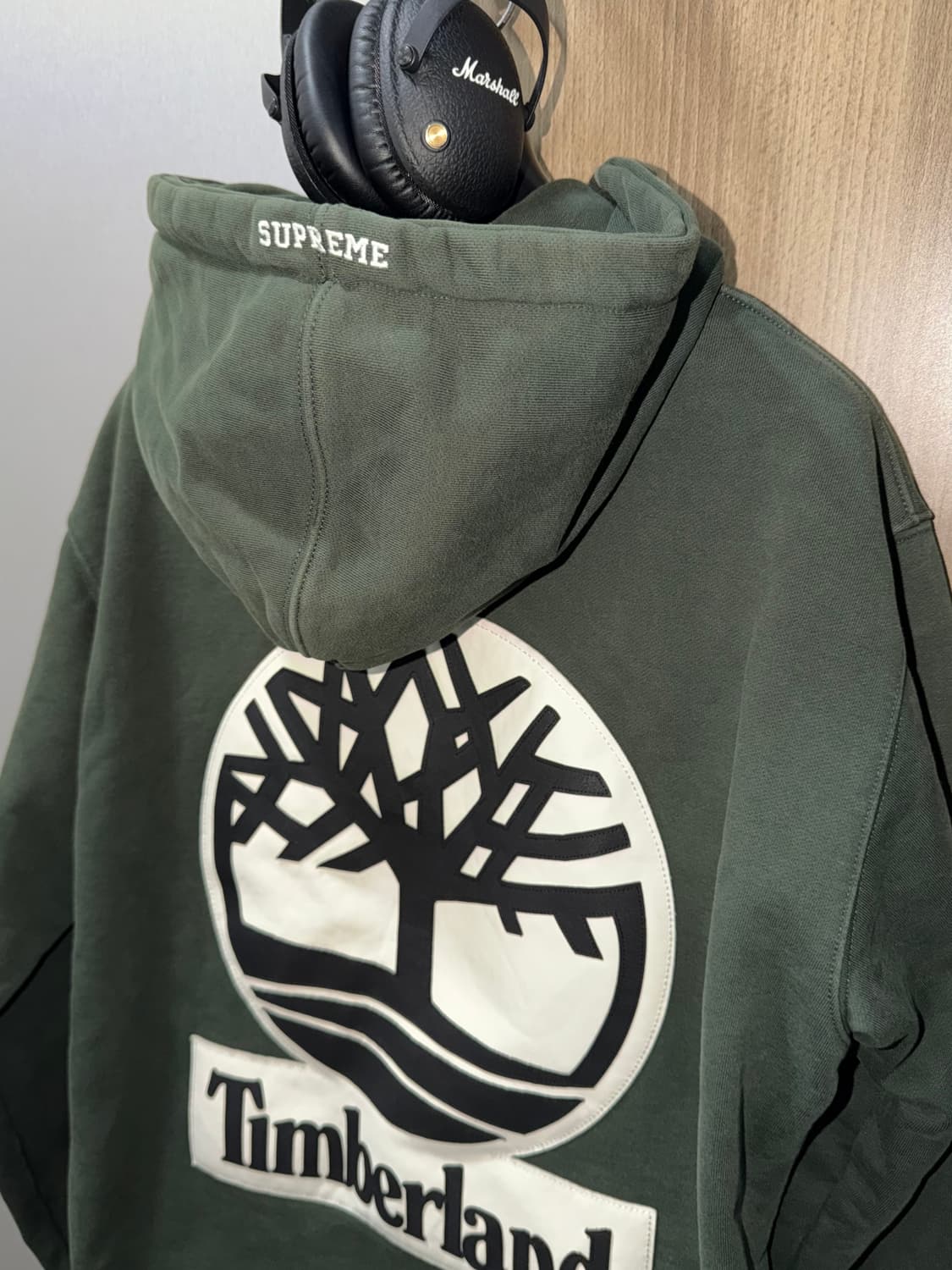 슈프림 x 팀버랜드 [정품] 가죽로고 (시세 52만) 후드티 L(105) 상품이미지1