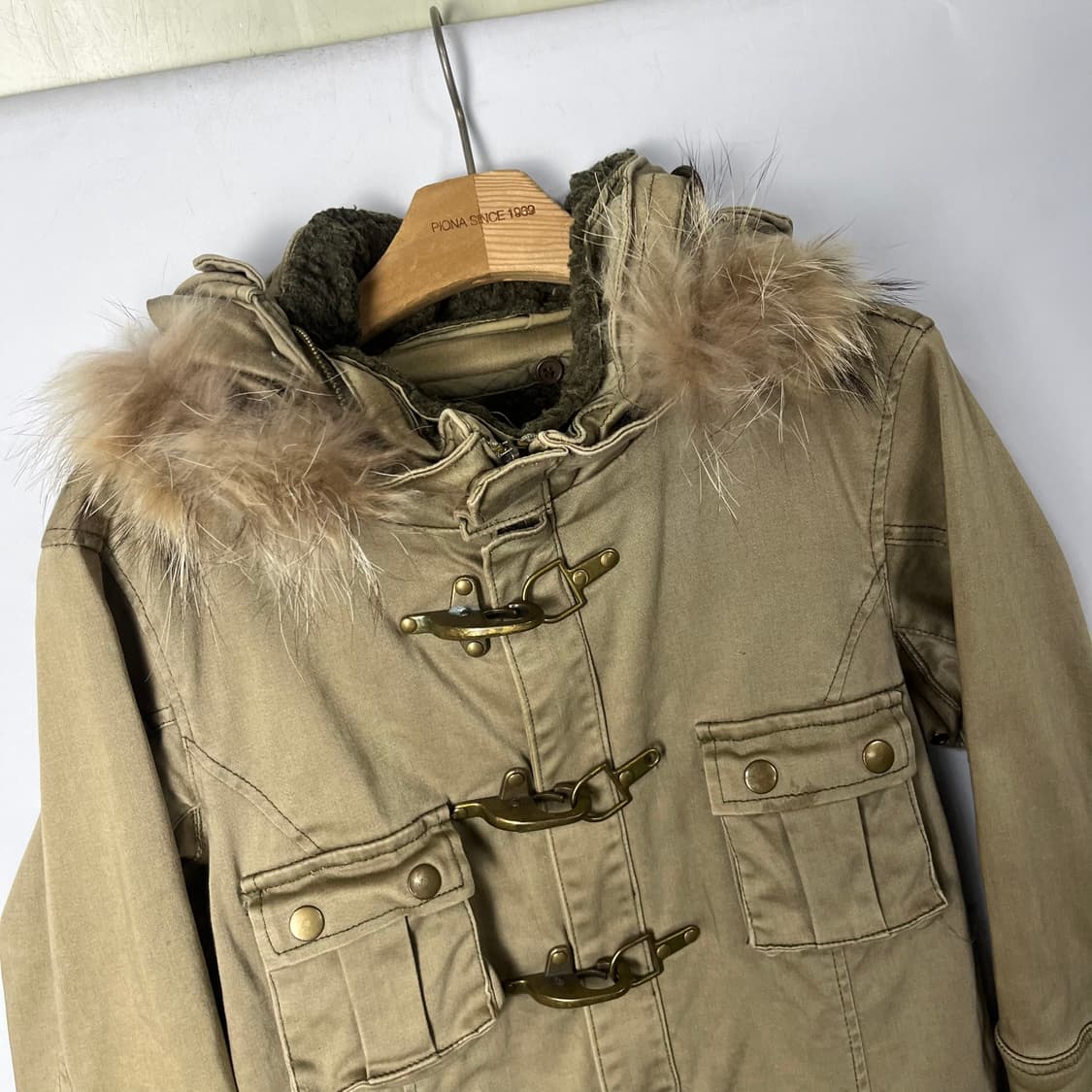 [JPN] 빈티지 y2k 파이어맨 버클 야상 자켓 상품이미지3