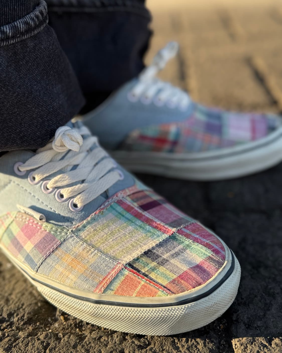 반스 에라 마드라스 패치워크 US8.5 상품이미지10