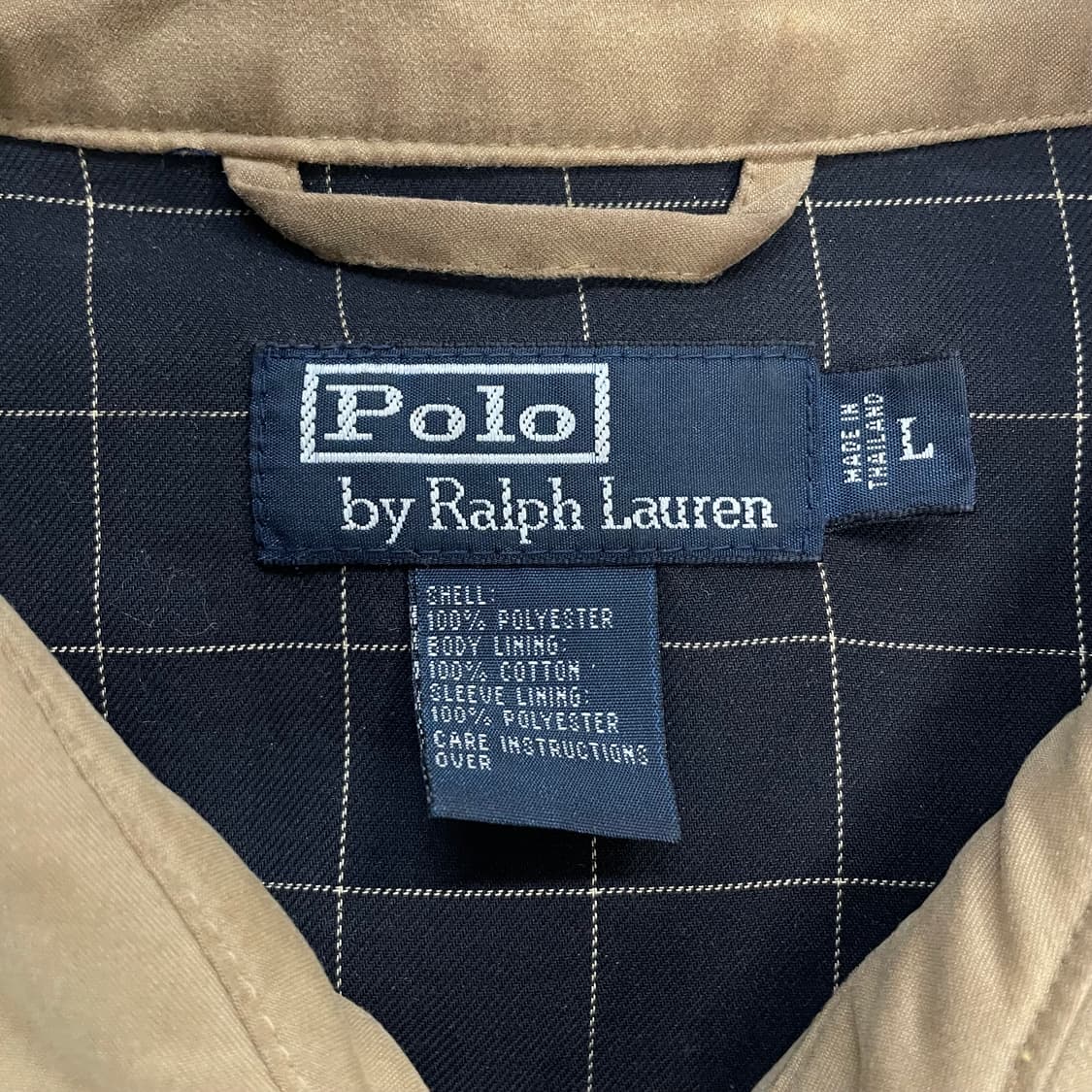 폴로 랄프로렌 포니 로고 폴리쉘 블루종 자켓 베이지 상품이미지3