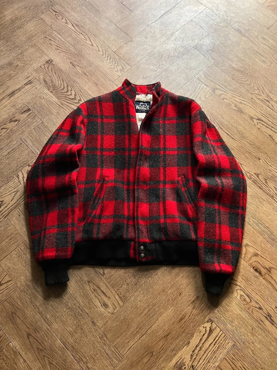 [M]80's 울리치 Made in USA 매키노 울 해링턴 자켓 상품이미지1