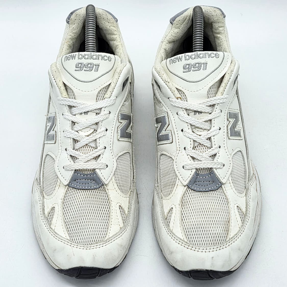  뉴발란스 991 메이드 인 UK 화이트 실버 (8 D)  상품이미지4