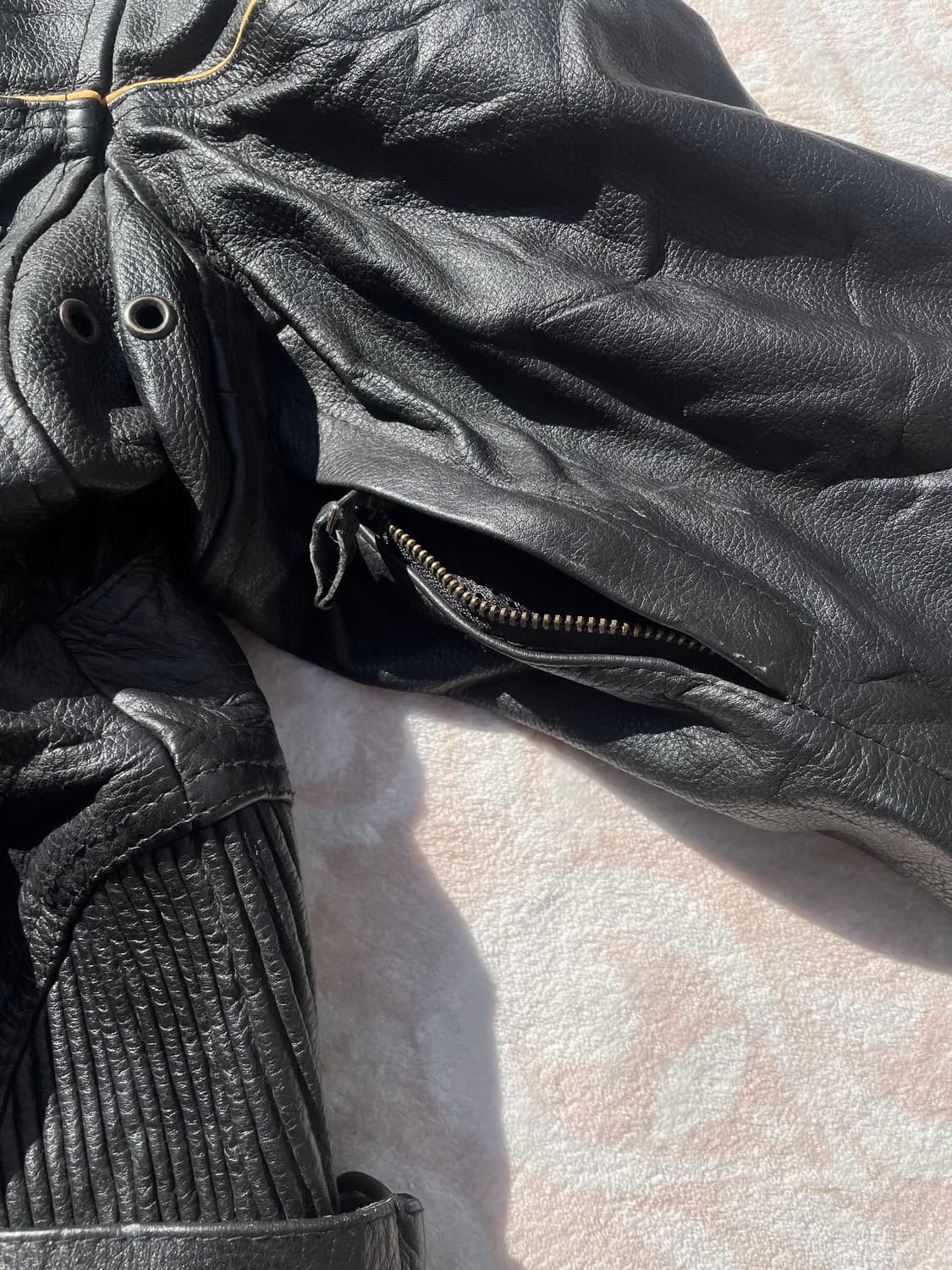 빈티지 리얼레더 바이커자켓  상품이미지8