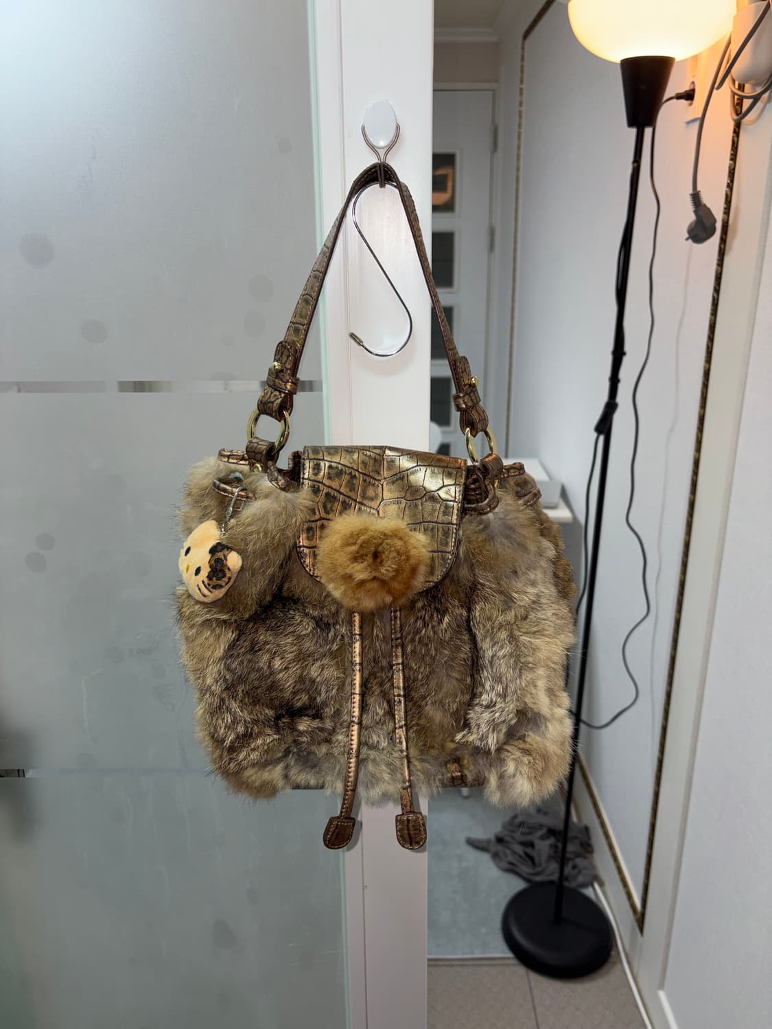 빈티지 퍼 복조리 핸드백 y2k 갸루 상품이미지2