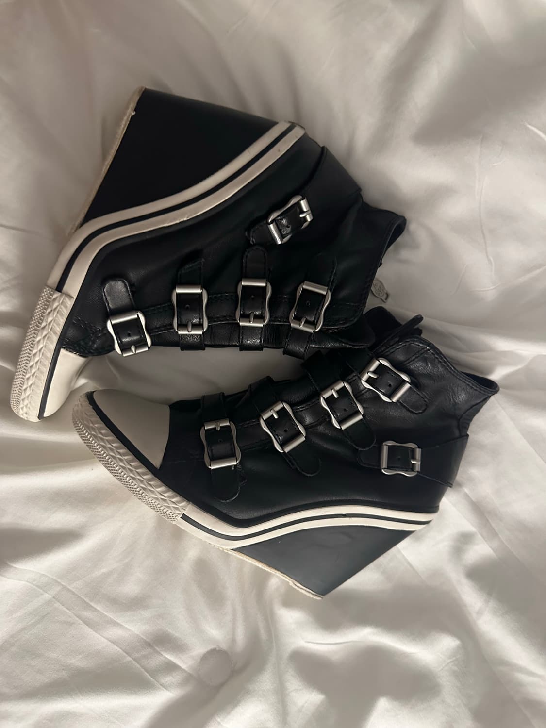 Ash 아쉬 웨지힐스니커즈 블랙 235 상품이미지4