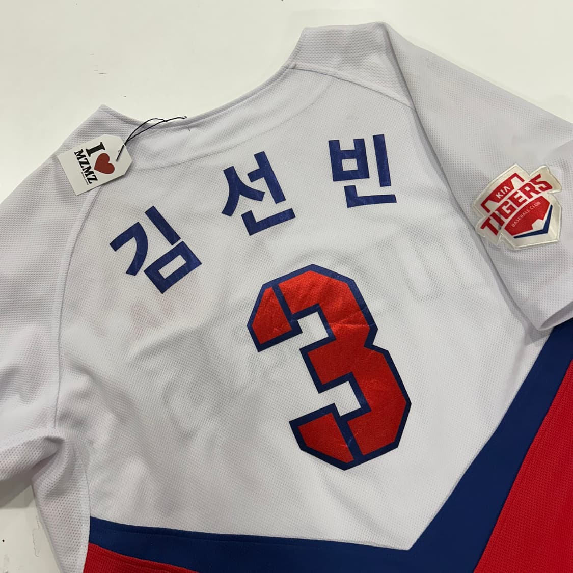 [110] 기아타이거즈 김선빈 반팔 져지 화이트 A476 상품이미지7