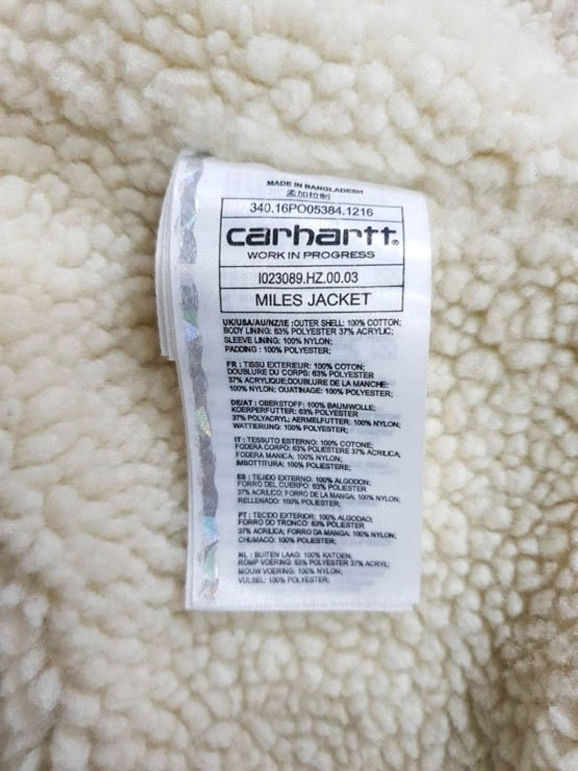 칼하트 남성 양털 자켓 M 상품이미지6