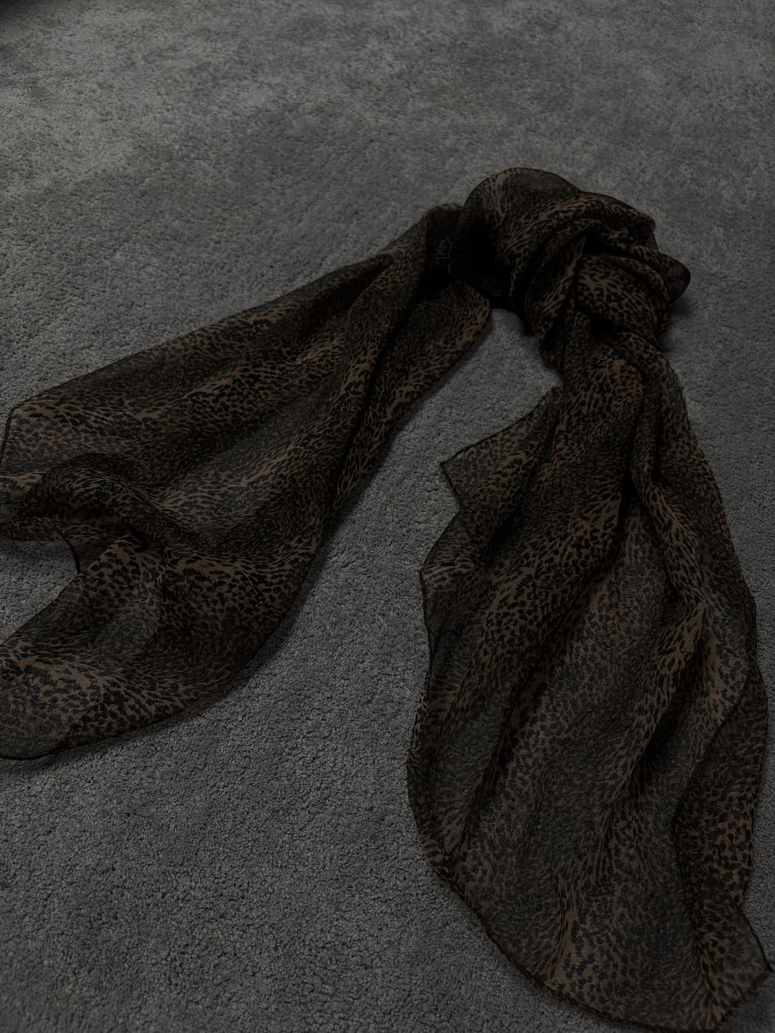 Vintage vkei punk mood leopard scarf 상품이미지3