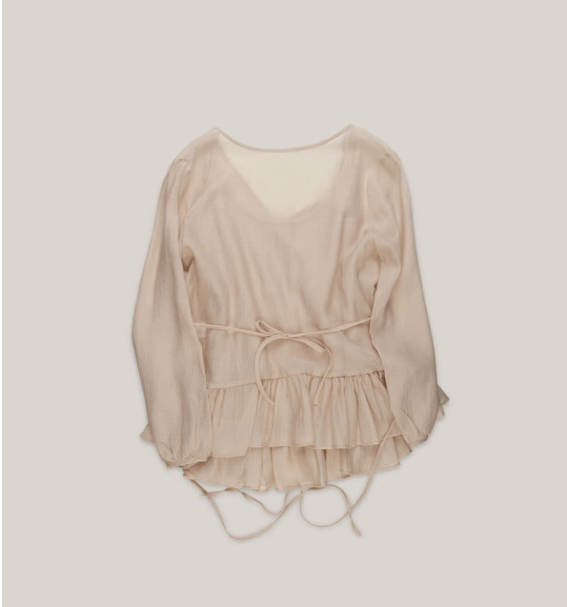 아우로 FRILL BLOUSE SET-UP [ BEIGE ] 상품이미지7