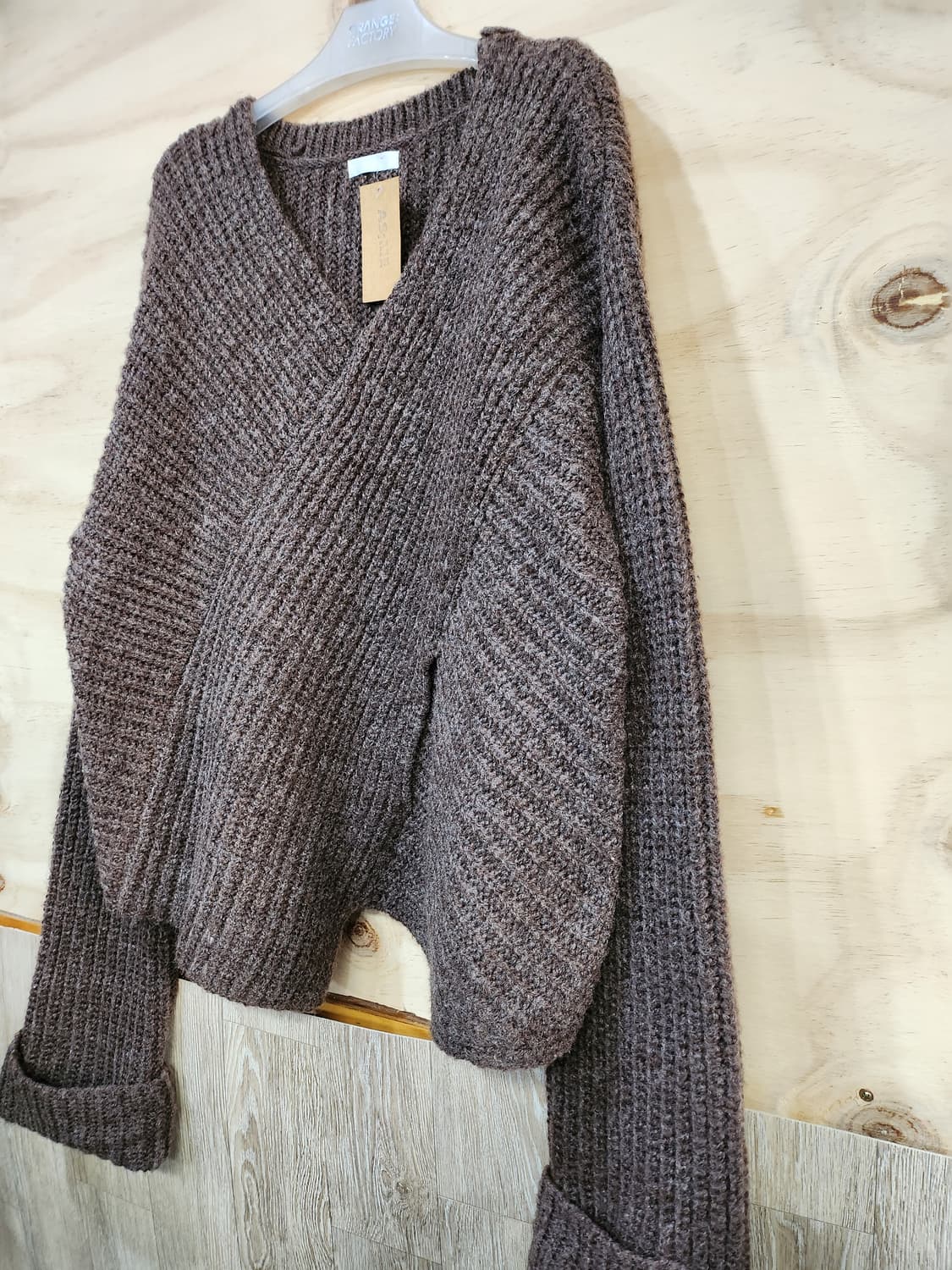 550) 여성 브이넥 니트 상품이미지3