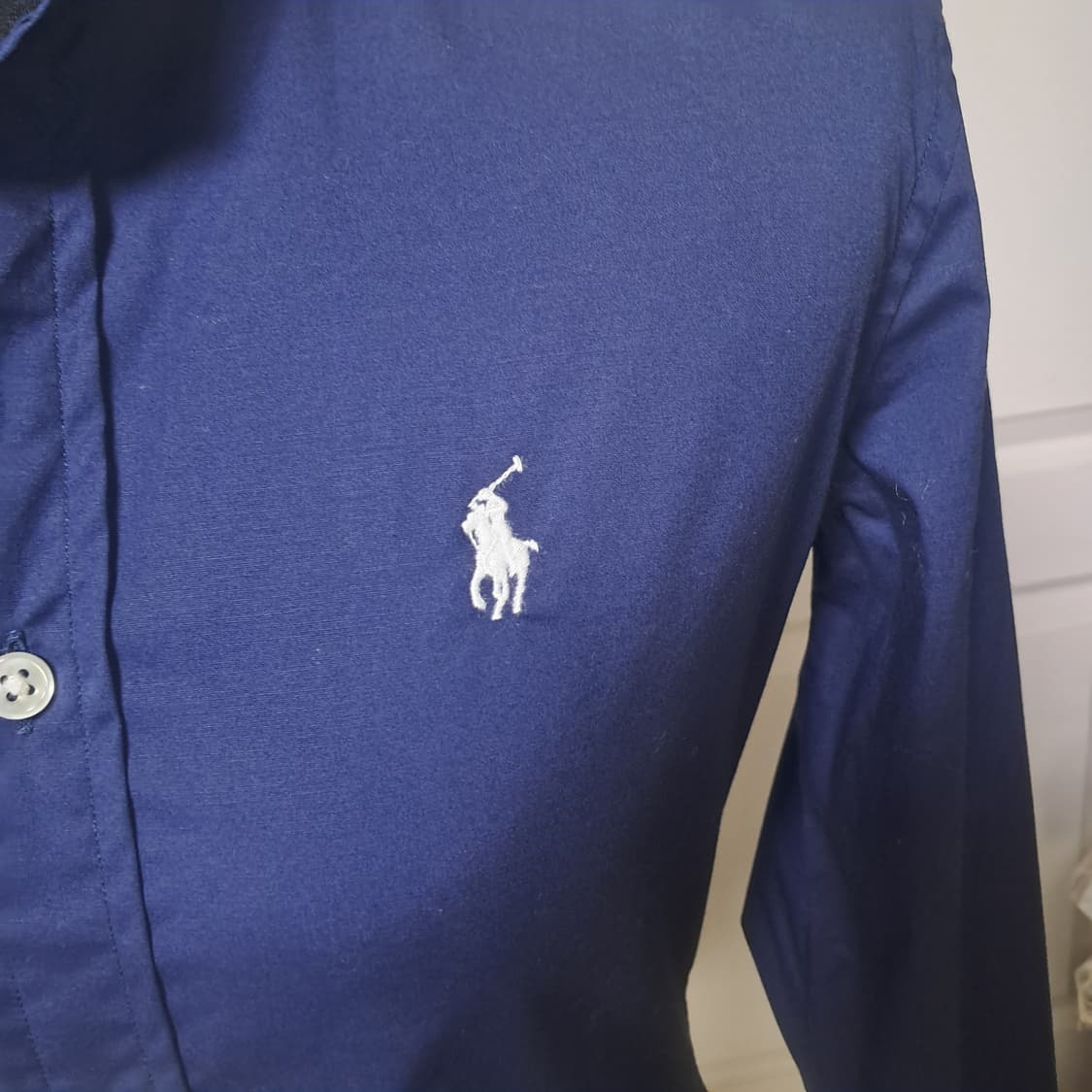 (거의새제품)폴로 랄프로렌 네이비 셔츠 0사이즈(44사이즈) 상품이미지4