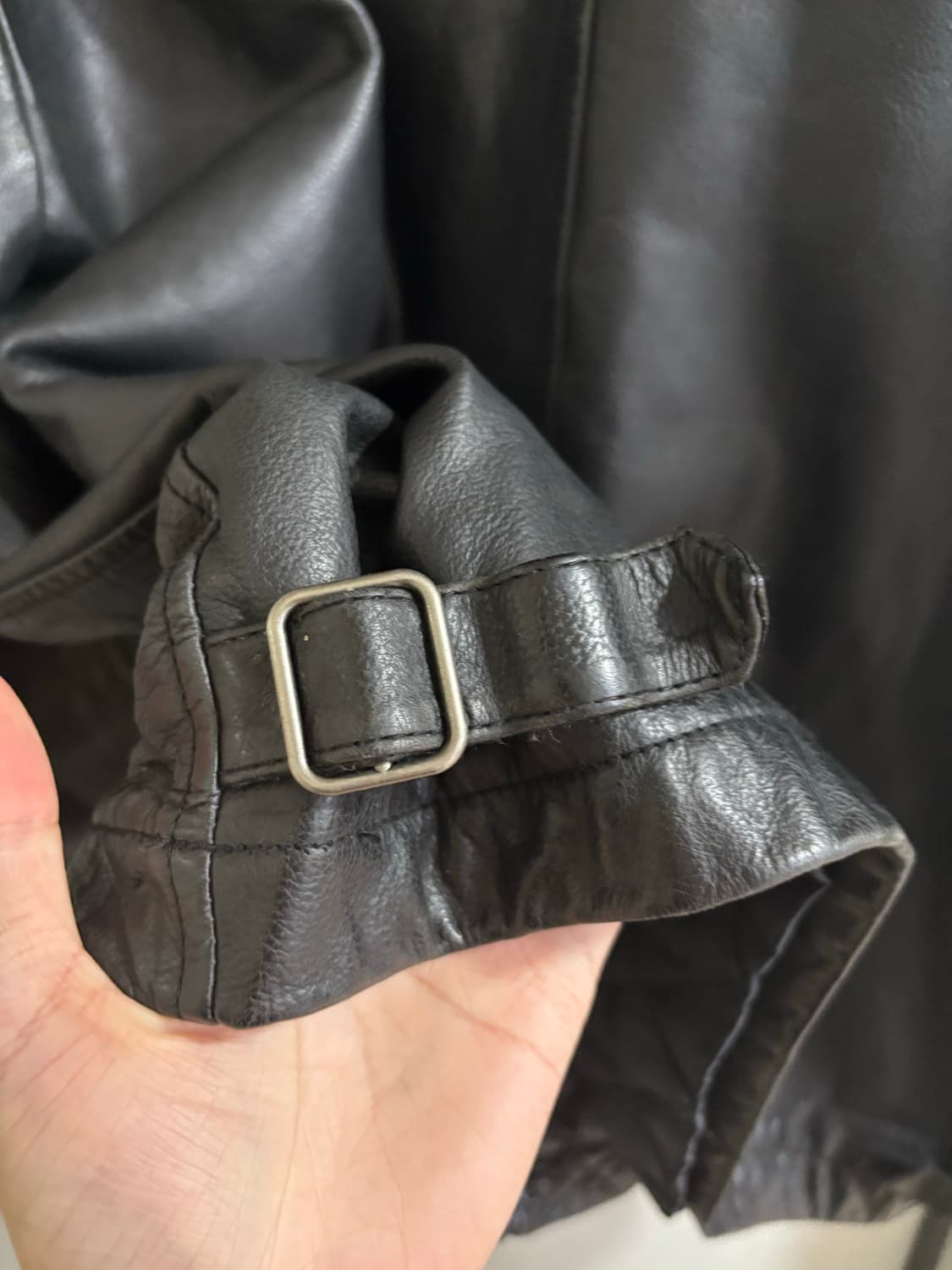 올드갭 리얼 레더 자켓 블랙 상품이미지6