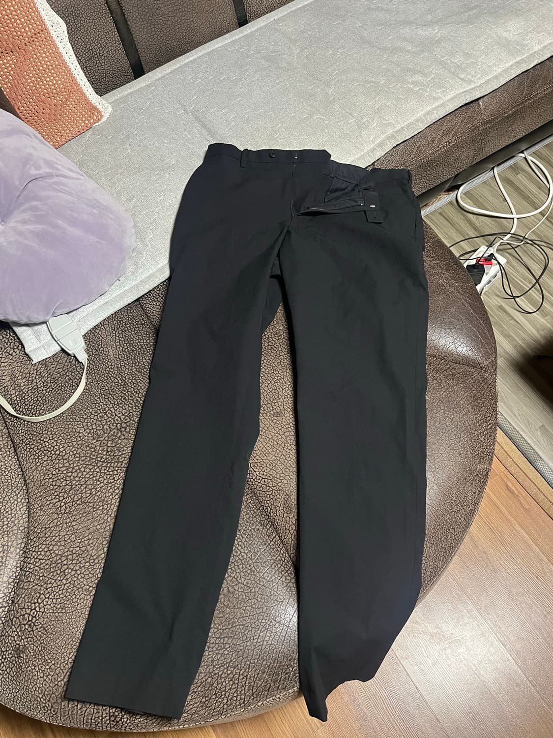 유니클로 감탄팬츠(라이트) 88 블랙 상품이미지3