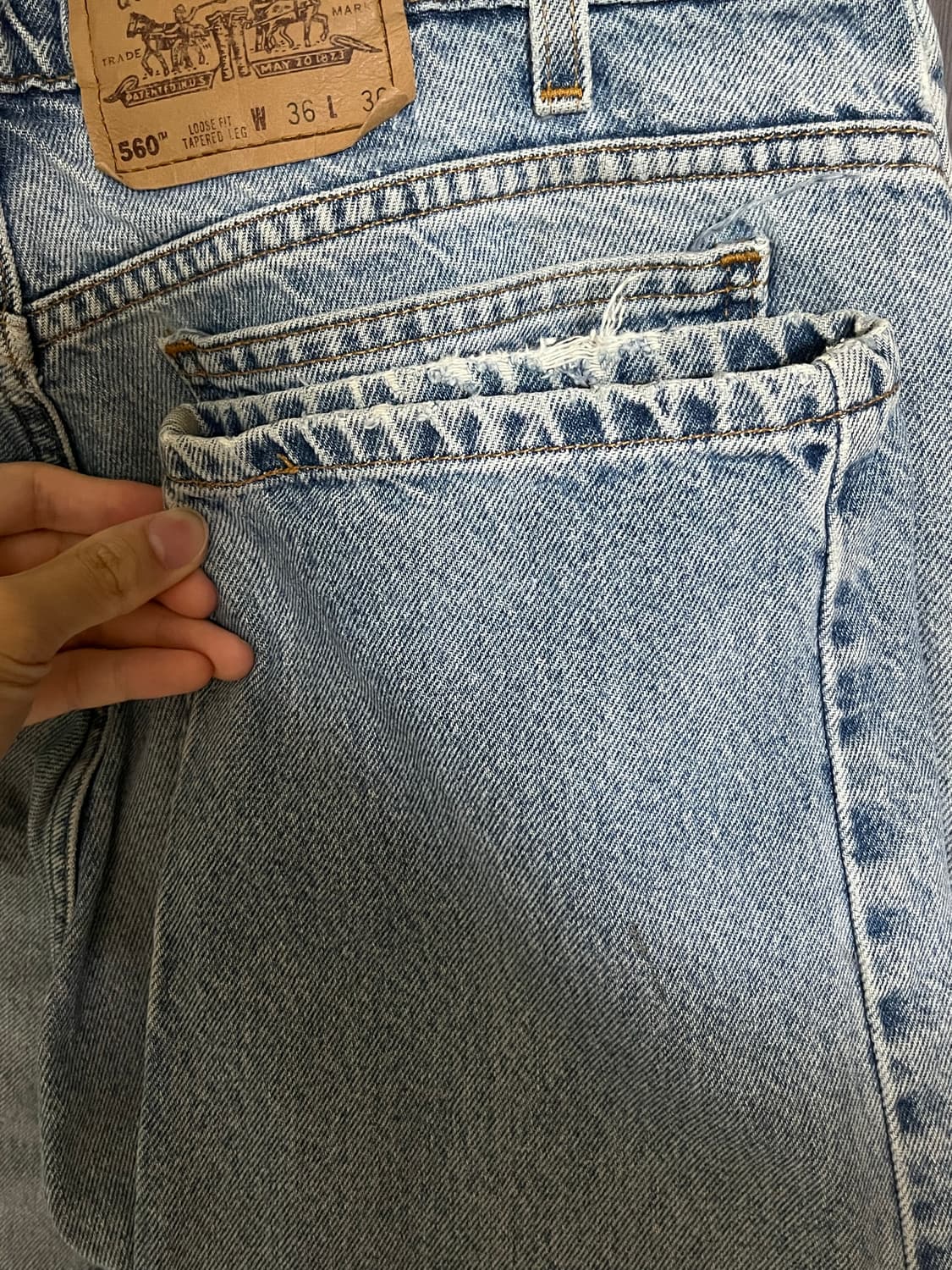 리바이스 97년도 560 36x30 Made in USA 상품이미지6