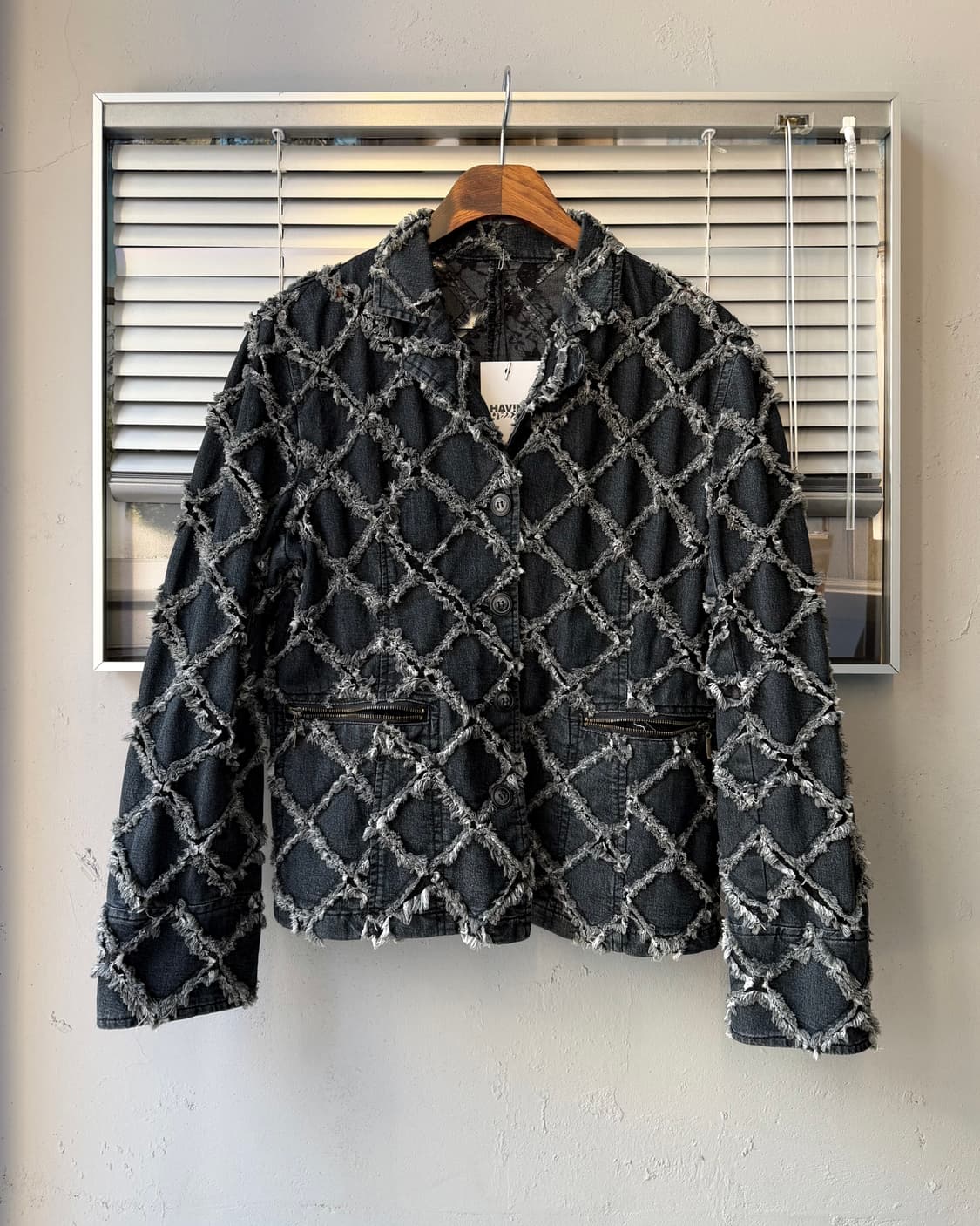 Patchwork mesh denim jacket JPN 상품이미지1