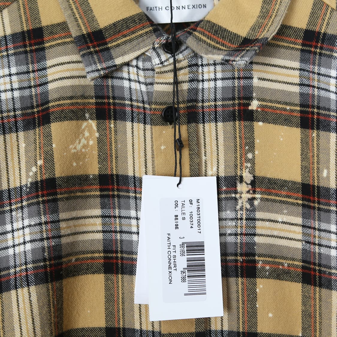 페이스커넥션 PLAID BLEACHED 셔츠 상품이미지3