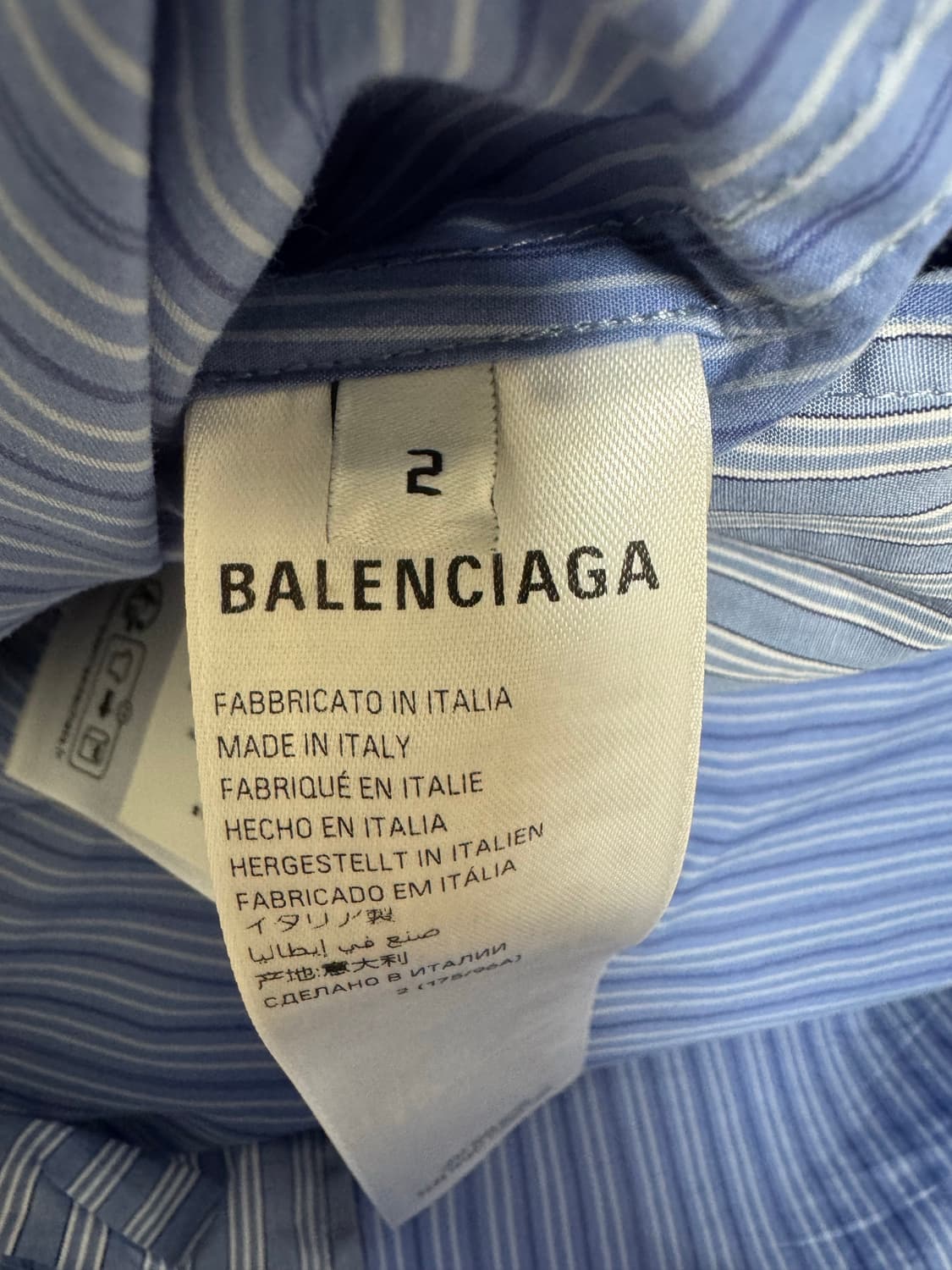 [2] 발렌시아가 DIY 오버사이즈 셔츠 라이트블루 상품이미지6