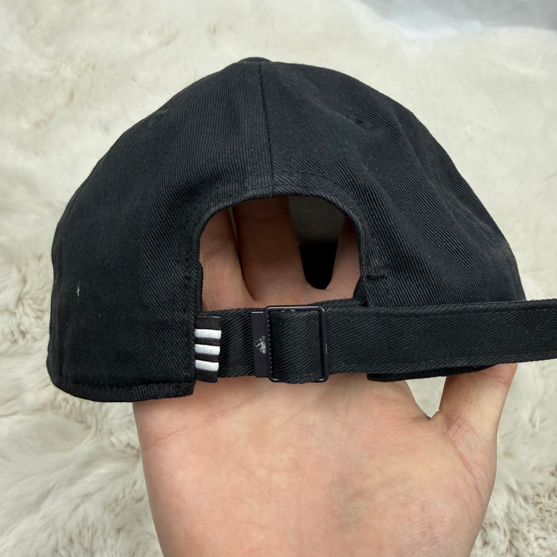 OS) 아디다스 우먼스 베이직 볼캡 블랙 상품이미지3