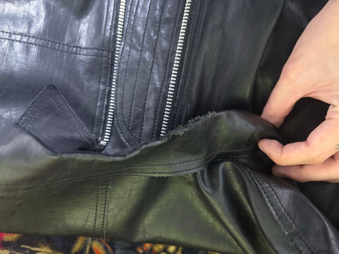 알렌느 그라데이션 레더자켓 1 상품이미지2