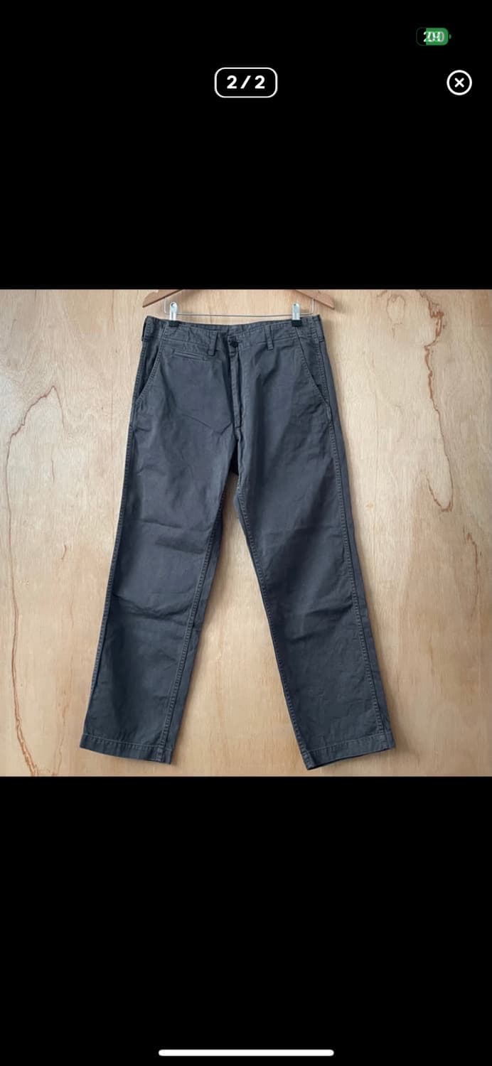 꼼데 옴므 그레이 치노 팬츠 s 상품이미지2