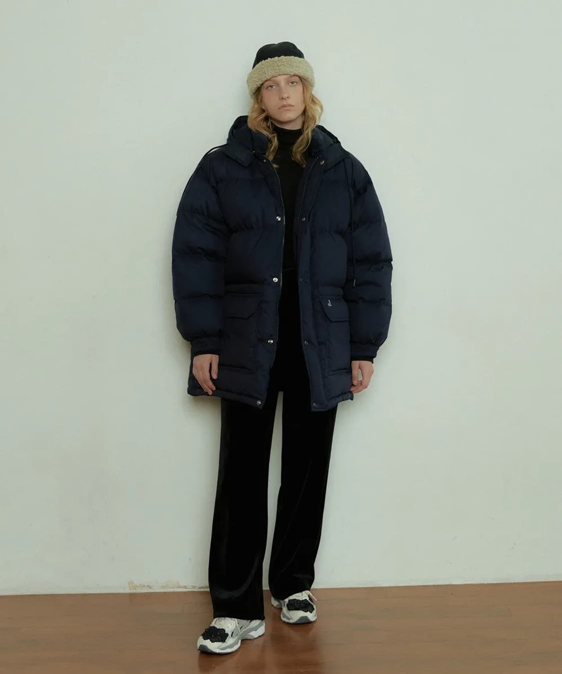 오버듀플레어 후디 다운 패딩 상품이미지1