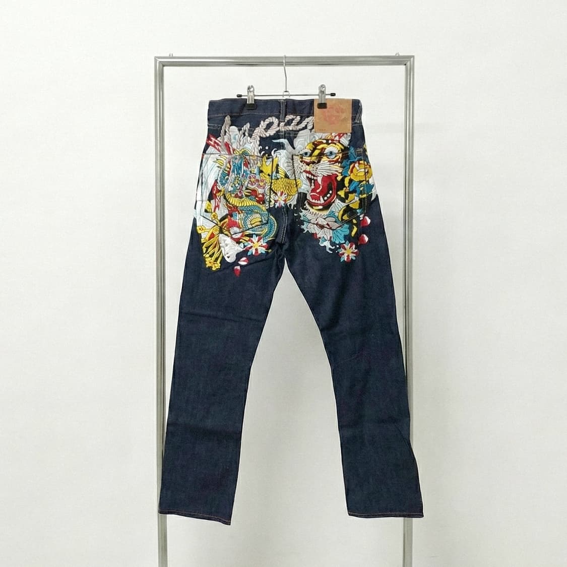 [Ed Hardy] Tiger Embroidered Denim 상품이미지1