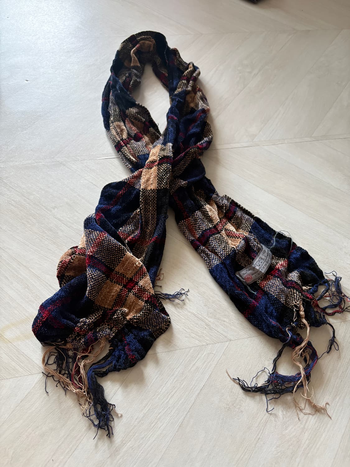 Vintage enthic grunge mood flannel scarf 상품이미지1