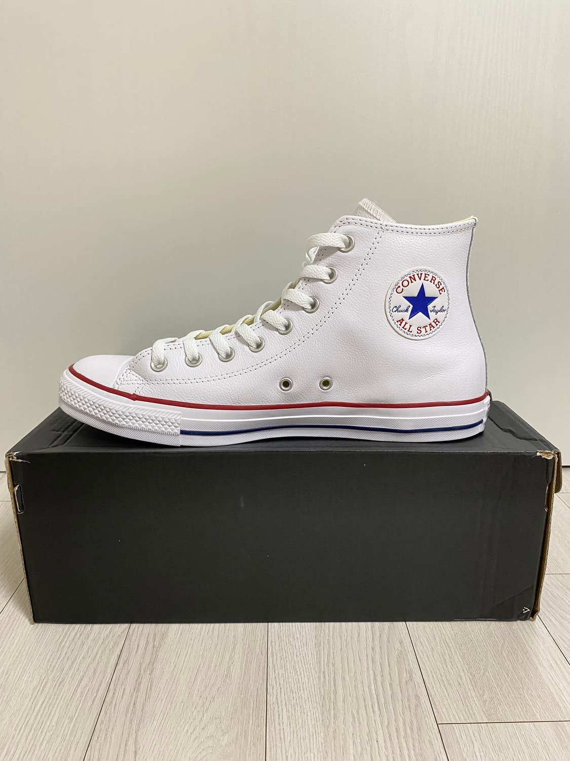 컨버스 척테일러 올스타 클래식 레더 화이트 상품이미지2