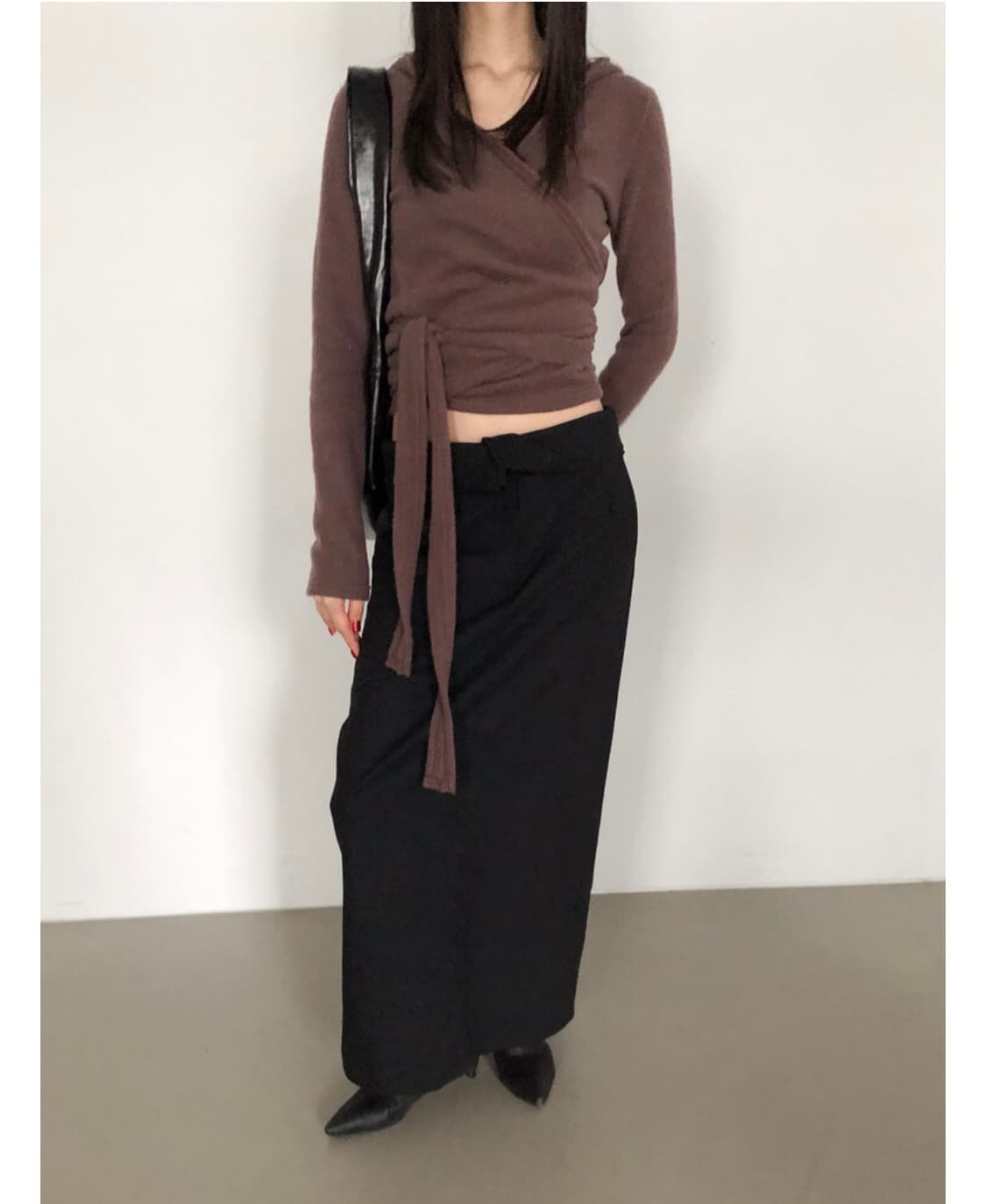 [새상품] rapture 랩쳐 fear strap hoody brown 상품이미지4