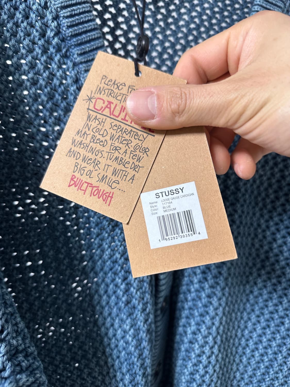 스투시 메쉬 가디건 M 상품이미지3