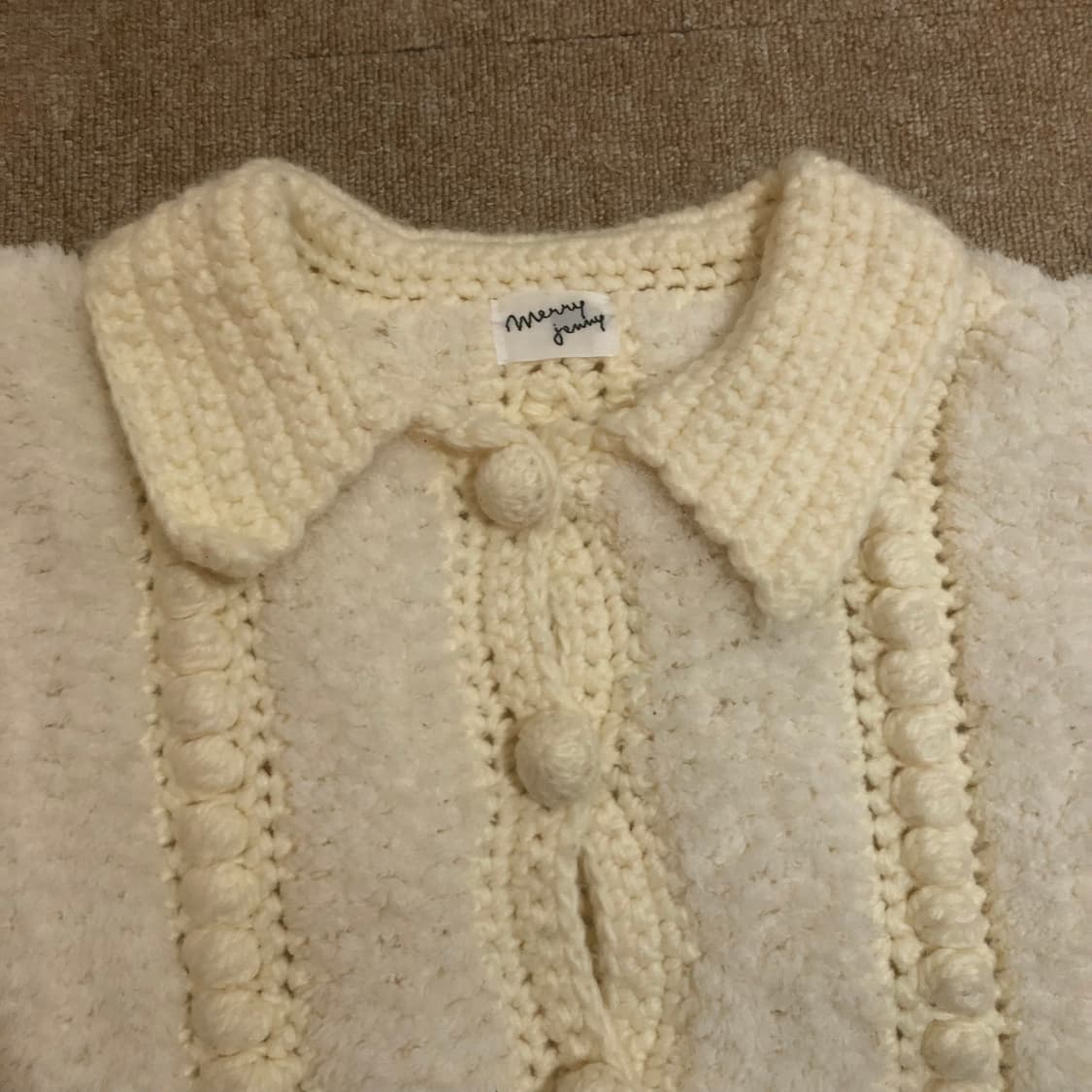 merry jenny 폼폼 니트 가디건 상품이미지2