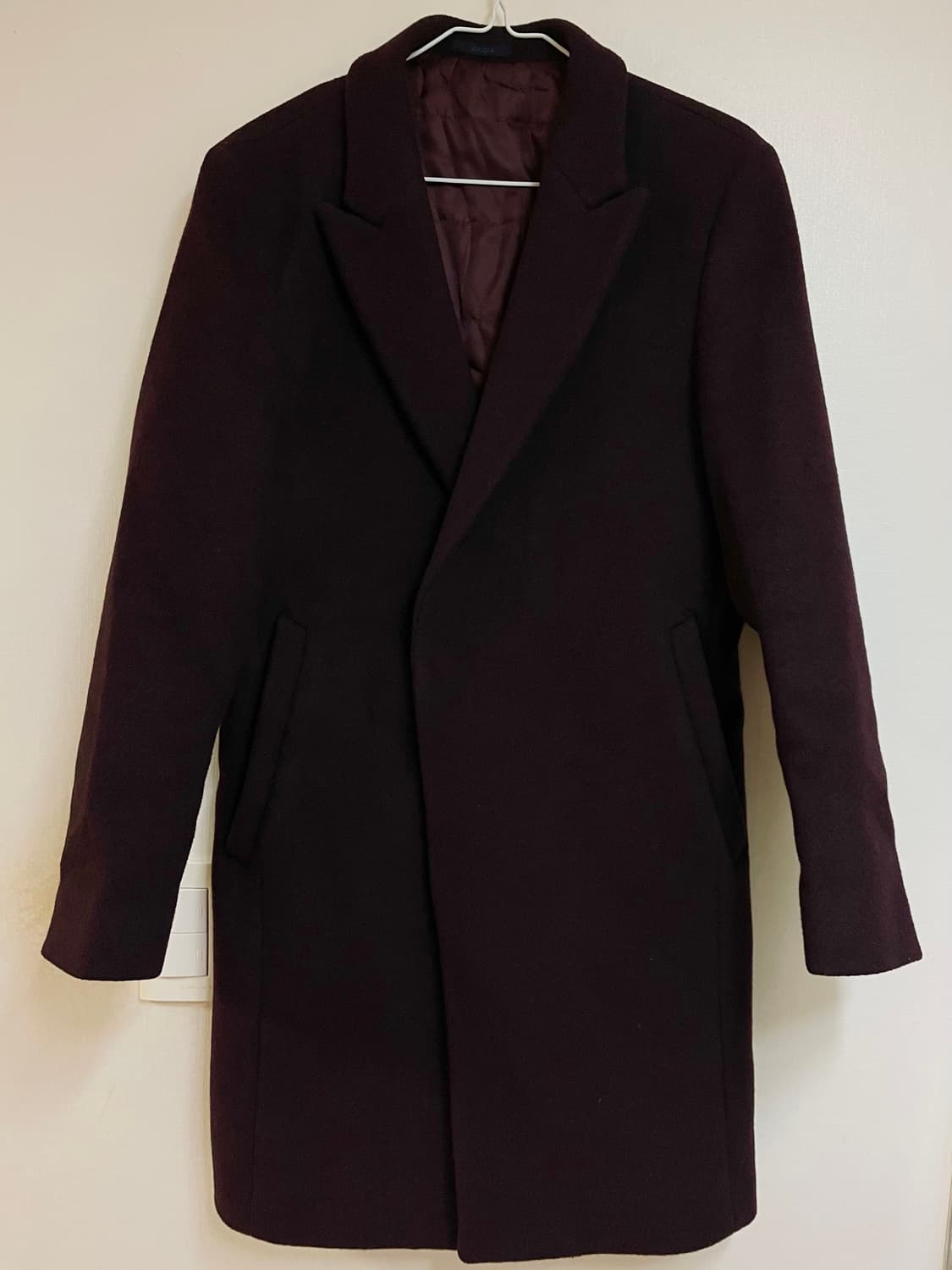 지오지아 버건디 코트 상품이미지1