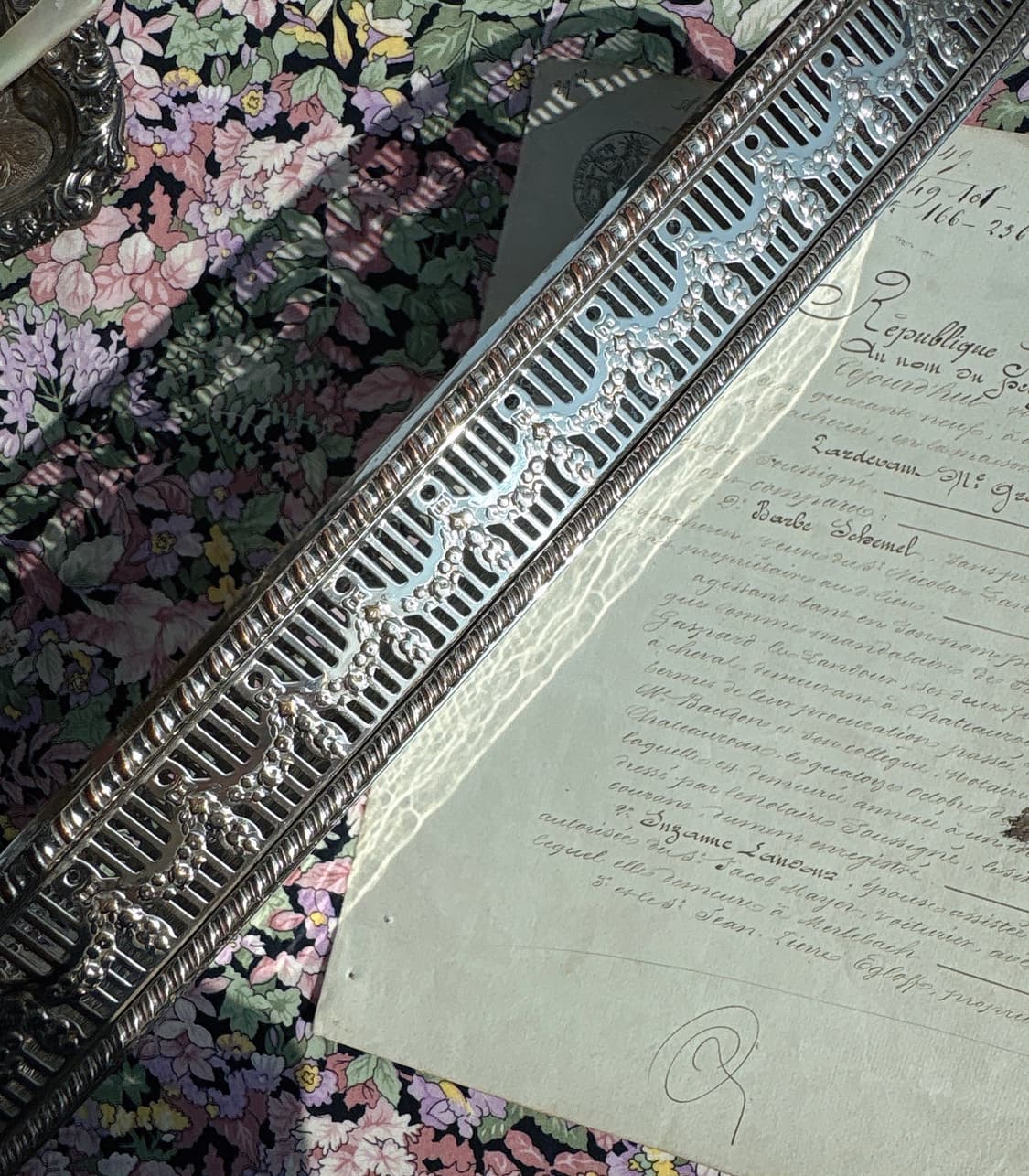 영국 빈티지 쉐필드 실버플레이트 롱트레이 상품이미지4