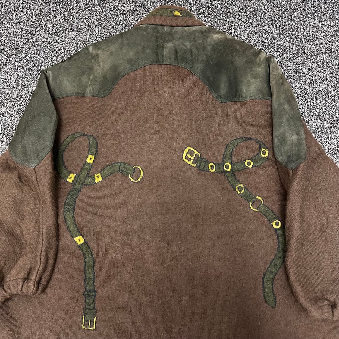 Torras 토라스 가죽 울 가디건 자켓 100(L) 상품이미지7