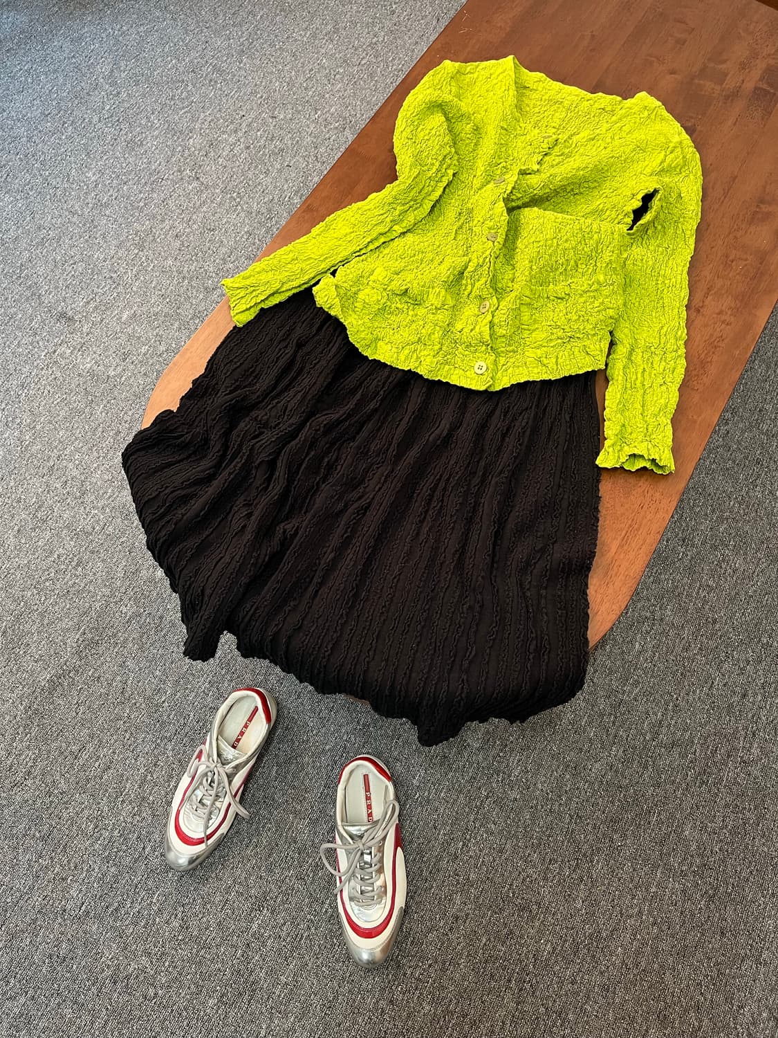 프라다 스포츠 메탈릭 트레이너 스니커즈 상품이미지10