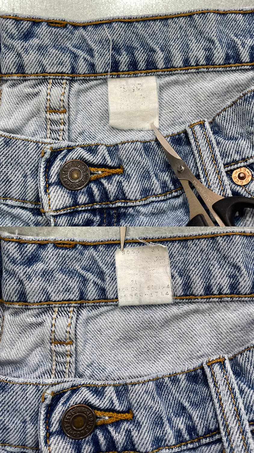 34)90~00s Levi's 리바이스 560 오렌지탭 데님 반바지 쇼츠 상품이미지10